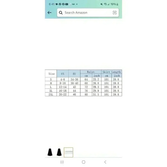 Elegant Black Tiered Maxi Skirt with Ruffle Details - Perfect for Boho Casual Xl - Picture 3 of 11